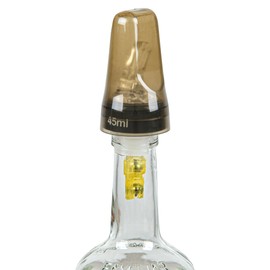 Restaurantware-Bar Lux 1.8 x 3 Inch Liquor Pourer Covers, 10 Durable Bottle Covers - Universal Fit, Translucent Finish, Plastic Dispenser Spout Dust Covers, For Covering Open Bottles