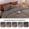 NEXHOME PRO Duvet Cover Set King Size Linen Look Organic