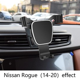 LUNQIN - Soporte para teléfono de coche para Nissan Rogue 2014-2020 2017-2022 Rogue Sport SUV accesorios de automóvil, soporte de navegación para decoración interior, soporte para teléfono celular