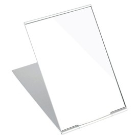 G2PLUS Portable Folding Vanity Mirror, Ultra-Slim Aluminum Shell Travel Mirror, 4x6 Inch Small Mirror for Travel, Bathroom, Makeup, Beauty, Grooming