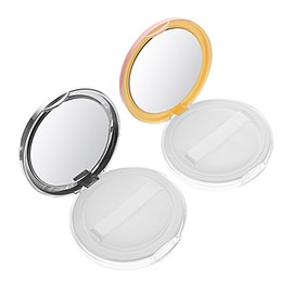 Healeved 2Pcs Travel Powder Case Empty Loose Powder Compact with Lightweight Makeup Container for Body and Cosmetic Powder Easy to Clean and Portable for Daily Use and Travel