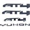4Pc Door Rear AT4 Yukon Emblems Letters 3D Badge Nameplate