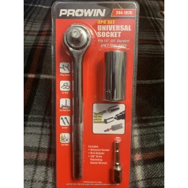 Prowin 3 Piece Prowin Universal Socket Mechanic's Tool Set