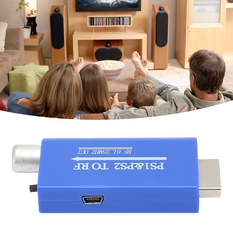 For PS1/2 to RF Adapter TV RF Signal Conveter for
