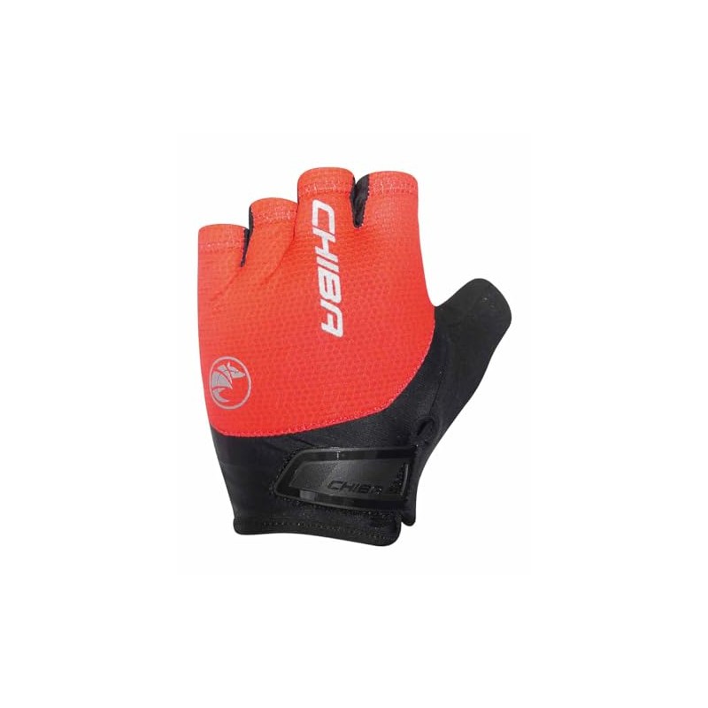 Chiba Gel Air Cycling Gloves Short Red/Black 2024: Size: S