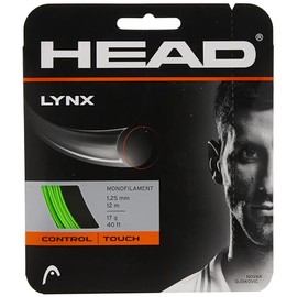 HEAD Lynx Tennis Racket String 40' Set - 17 Gauge Monofilament Racquet String, Green