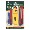 Guard Security GK705 5 Pc. Utility Knife & Hobby Set,