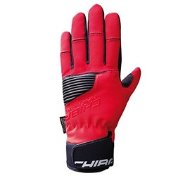 Chiba Men's Rain Touch Polyester Gloves, Red, Small