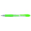 PILOT G207 Retractable Gel Rollerball 0.7mm Tip- Neon Green, Box