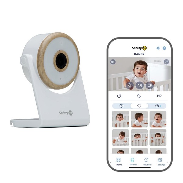 Safety 1st Connected WiFi Baby Monitor with 1080p HD Camera - Motion & Sound Notifications, Encrypted livestream from anywhere, advanced night vision, iOS and Android Compatible