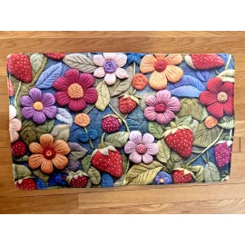 Wovoto Spring Floral Welcome Doormat - Non-Slip, Colorful Sunflower Pattern 17 1/2 x 29