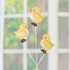 Unbranded Set of 4 Easter Baby Chicks Spring Painted Wood