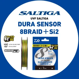 Daiwa PE Line UVF Saltiga Dura Sensor x 8 + Si2, No. 1.5, 328.1 yd (300 m), Multicolor