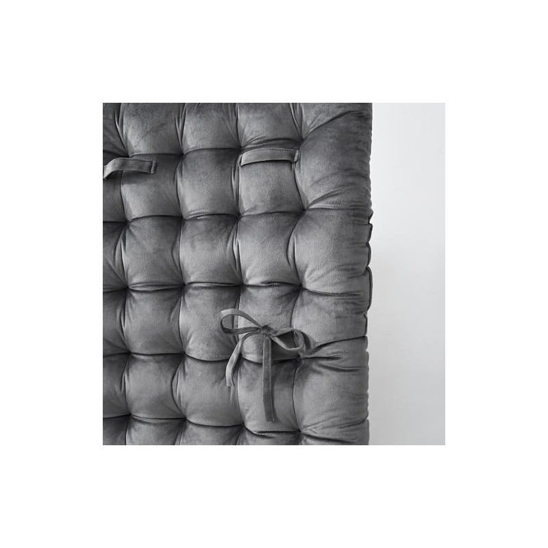 Rainha Cushion Tufted College Headboard - Dark Gray
