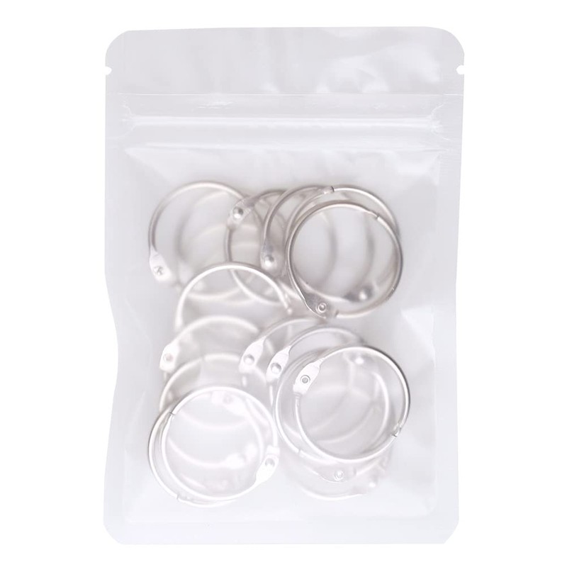 kuou 20 Pcs Metal Book Rings, Loose Leaf Binders Book