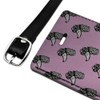 Pretty Poodles Dogs Pattern Rectangle Leather Luggage Card Carry-On ID