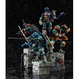 TMNT statue figure diorama STL file for 3d printing