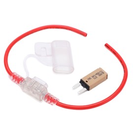 31.5cm Car Fuse Wire Holder Waterproof 12AWG with Automatic Reset 5A Fuse TPE+PVC for RV Yacht Truck