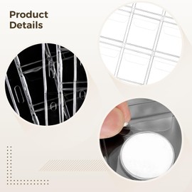 10 Coin Collection Pages, Coin Collection Pocket Pages, Suitable for 9-Hole Binders, 30 Pockets, Each Pocket Size is 1.57 inches * 1.38 inches, for Collecting Coins, Stamps and Currency