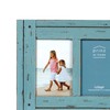 Prinz Homestead Blue Three-Picture Frame, 4 x 6 Distressed Wood