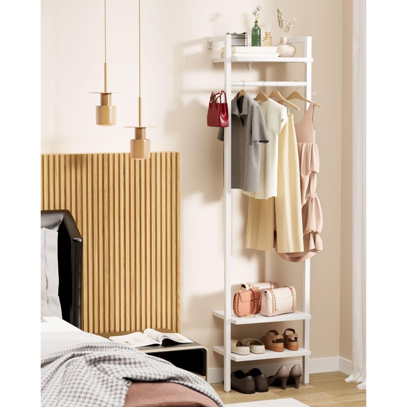 YMYNY Coat Rack Wall Mounted, 70.87H Clothes Garment Rack, Freestanding