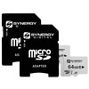 Synergy Digital 64GB Micro SDXC Secure Digital UHS-I Memory Cards,
