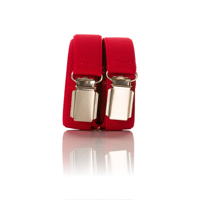 Olata Skinny Classic Style Fully Adjustable X-Shape Clip on Braces/Suspenders