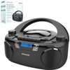 Philco Portable CD Player Boombox Bluetooth with Cassette Player All