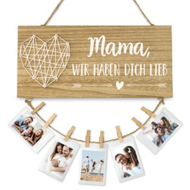 Darlena Mama, wir haben Dich lieb Wooden Sign