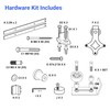 Fortstrong Heavy Duty Barn Door Hardware Kit - Includes Handle