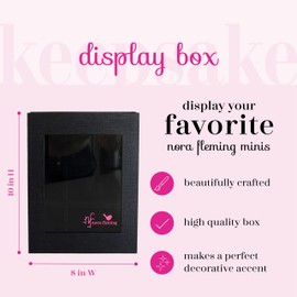 Nora Fleming Display Case for Collectable Minis - Mini Organizer and Storage - Clear Acrylic Front and Durable Frame - Decorative Shadow Box with Sleek Closure - 8" x 10" x 3" - M4