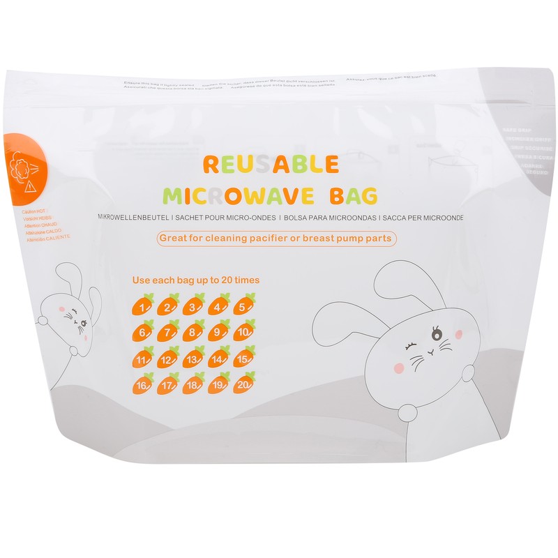 16pcs Bimirth Baby Bottle Cleaning Bag Breast Pump Teether Microwave