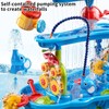 NIPLOOOW Auto Water Table for Toddlers 3-5, 3-Tier Kids Sand