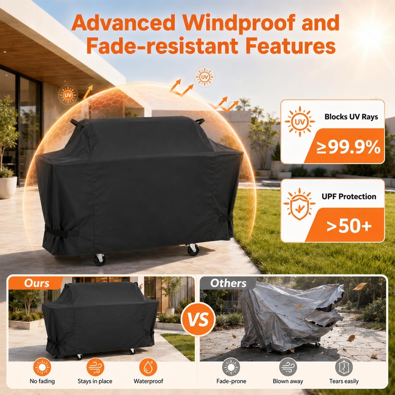 53 Inch Grill Cover for Captiva Designs 4-Burner Propane Gas