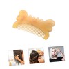 WOONEKY Handmade Natural Horn Scalp Massage Comb with Thickened Wide
