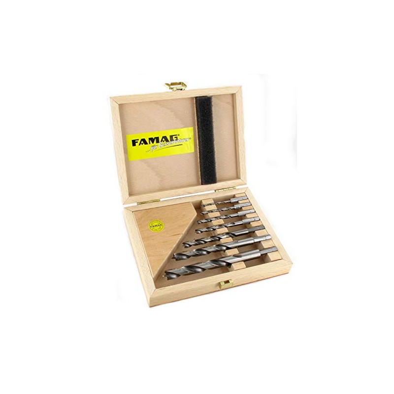 FAMAG Wood spiral drill bits long HSS-G 7-tlg. SET