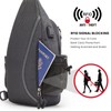 G4Free Sling Chest Bag Shoulder Backpack Crossbody Waterproof Canvas Daypack