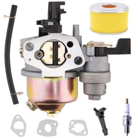 GX160 Carburetor for Honda GX120 GX140 GX160 GX168 GX200 5HP 5.5HP 6.5HP Small Engine Carburetors, GX 160 Carburetor with 17210-ZE1-505 Air Filter Tune Up Kit