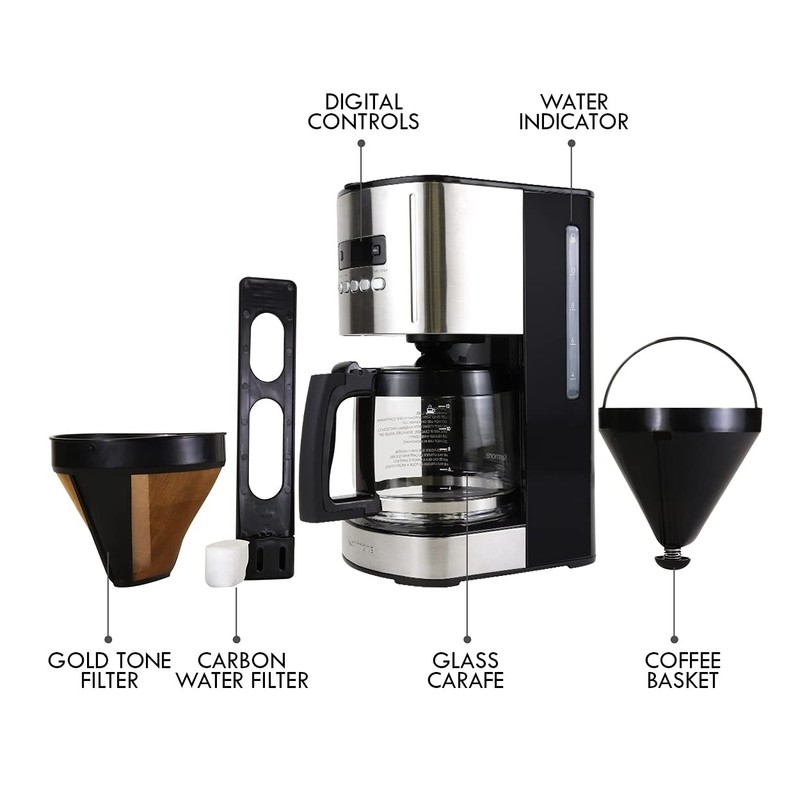 Kenmore Drip Coffee Maker - 12 Cup Programmable Cafe Machine