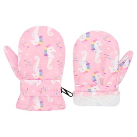 Sarfel Toddler Mittens Waterproof Toddler Gloves Ages 2-4 Toddler Winter Gloves Toddler Snow Gloves Mittens for Toddler Girls