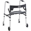 Drive Medical 10233 Clever Lite Foldable Rollator Walker, Gray