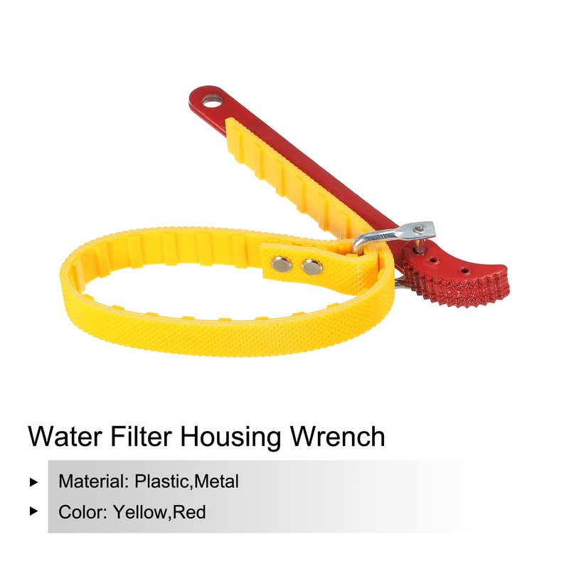 sourcing map Water Filter Housing Belt Wrench Fit for 2-5.9