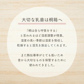 Milk Teeth Case [Made of High Quality Paulownia Natural Wood] (Hikoki)