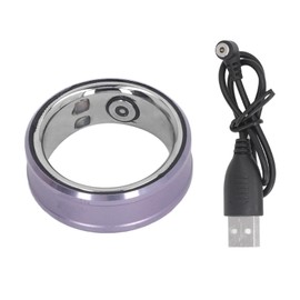 Smart Ring Waterproof Lightweight Ti Alloy Stainless Steel Skin Friendly Fitness Tracker Ring for Daily Use Purple