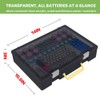 Battery Organizer Storage Holder- Batteries Case Containers Box with Tester