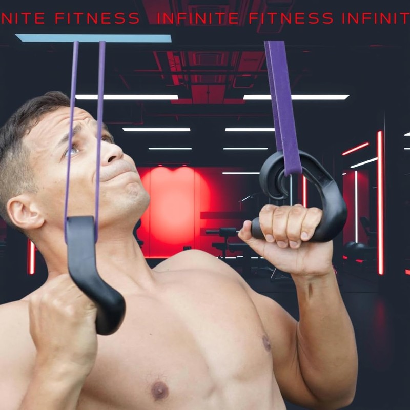 Infinite Fitness Nonslip Hook Handle 45 Degree Grip Cable Machine