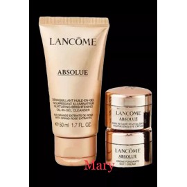 Lancome Absolue Soft Cream 7ml, Eye Cream 5ml& Oil in Gel Cleanser 50ml Set