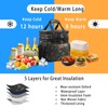 Expandable Large Lunch Bag, Insulated Heavy Duty Lunch Box Leakproof