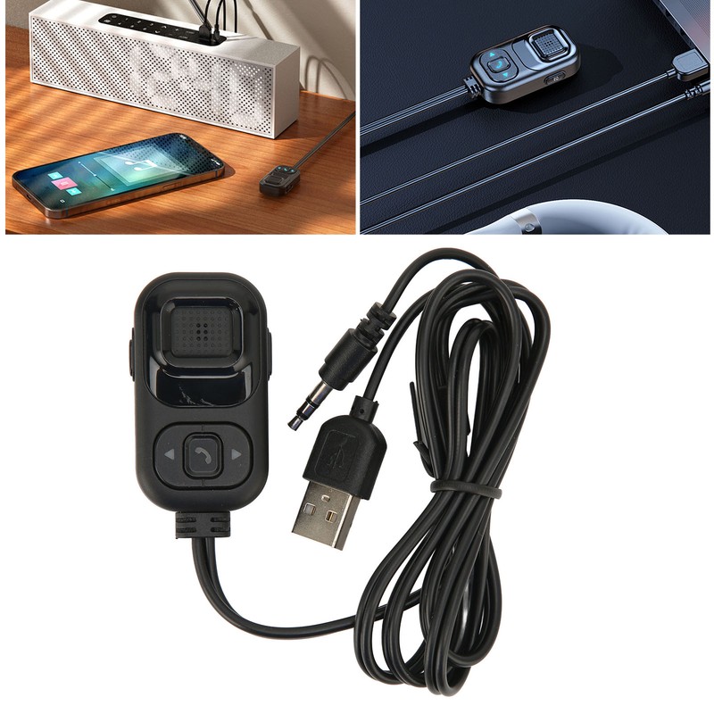 USB Bluetooth AUX Adapter Hands Free Call Wireless Music Receiver
