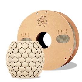 Wood Filament pla Wood PLA 3D Printer Filament 1.75 mm - Neatly Wound 1kg Spool (2.2lbs) - Fits Most FDM 3D Printers - Wood Color